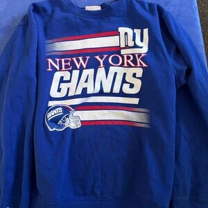 Mitchell & Ness New York Giants Blue Crewneck Sweater